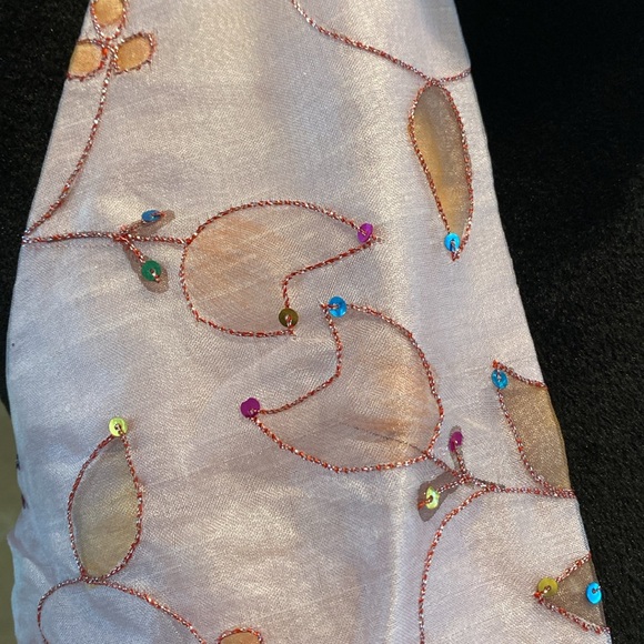 Lena Medoyeff halter dress, panels added on sides to make bigger fits like 8 - Picture 3 of 15